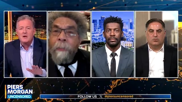 "How DARE you call me a racist!" Watch more of Piers Morgan's debate on the ongoing pro-Palestine protests sweeping America’s university campuses 👇 📺 Piers Morgan | Cenk Uygur | Cornel West