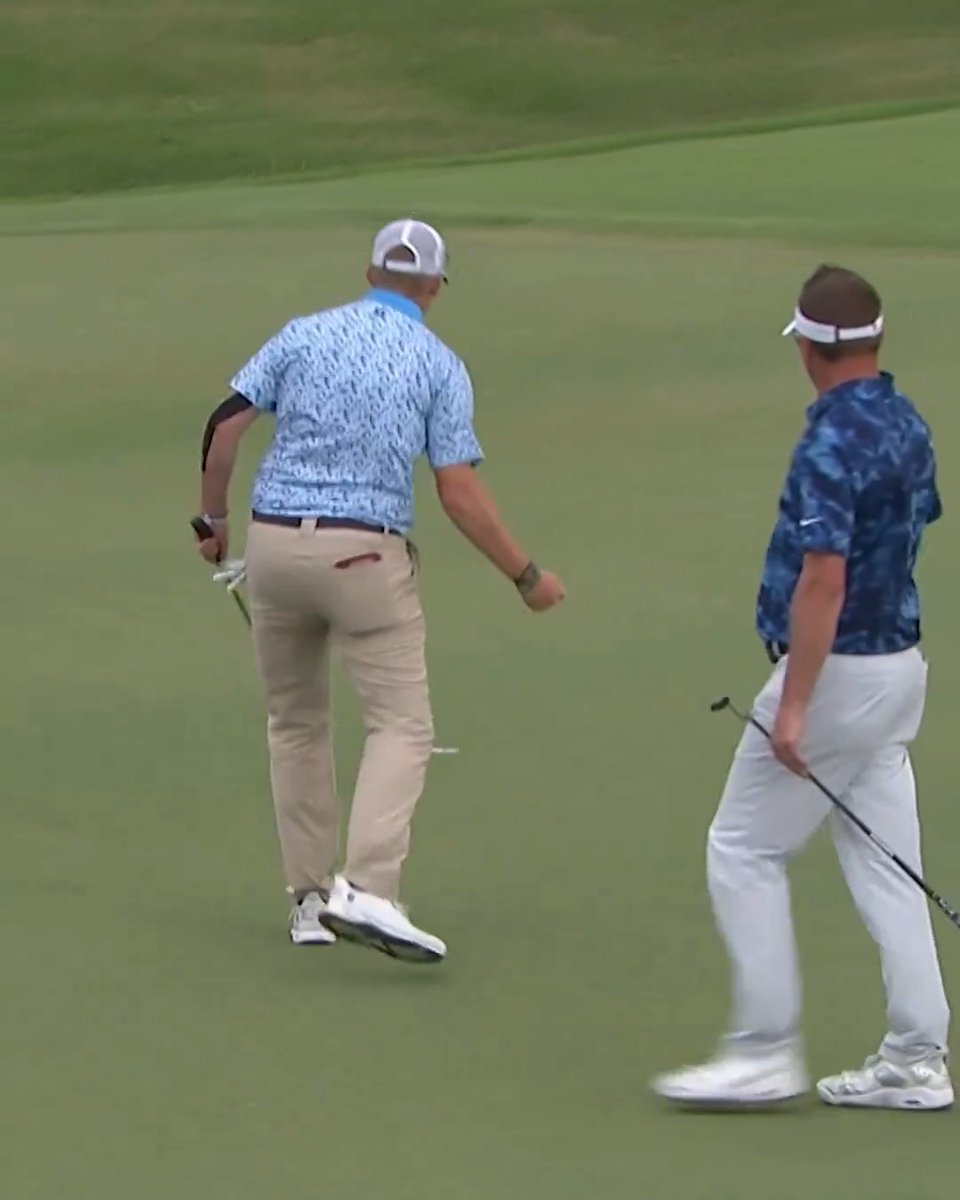 This is what it's about! 💪 Larkin Gross, PGA, goes for it in two and it pays off with an 🦅 – putting him in the top 20 as we head toward the end. #PGAProChamp | MAPGA_