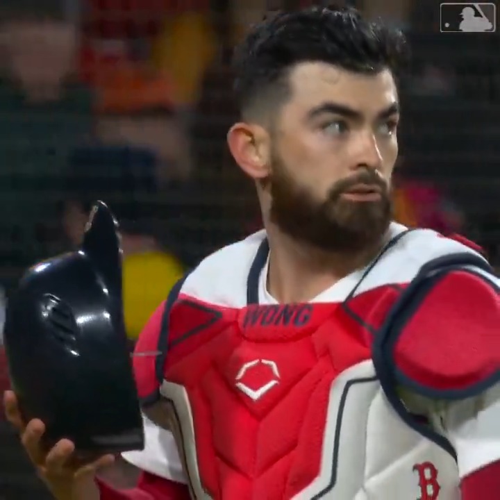Okay Connor Wong! 💪 (via Red Sox)