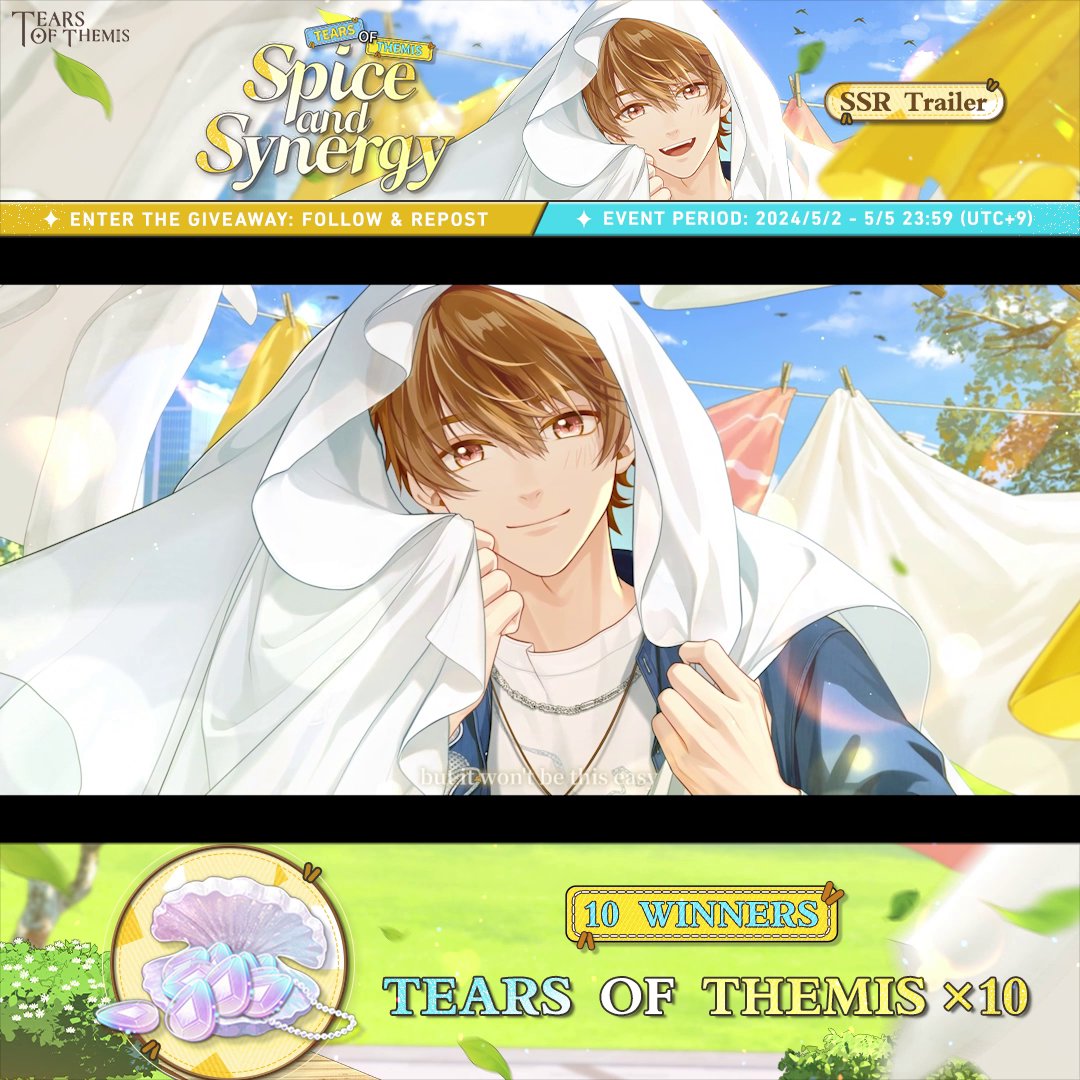 Luke SSR ✦ Spice and Synergy ✦ Trailer 🎁 Follow and repost for a chance to win Tears of Themis ×10! "No ambushes! Hmph, I let my guard down this time, but it won't be this easy for the next round." ✦ Japanese dubbed version: #TearsOfThemis