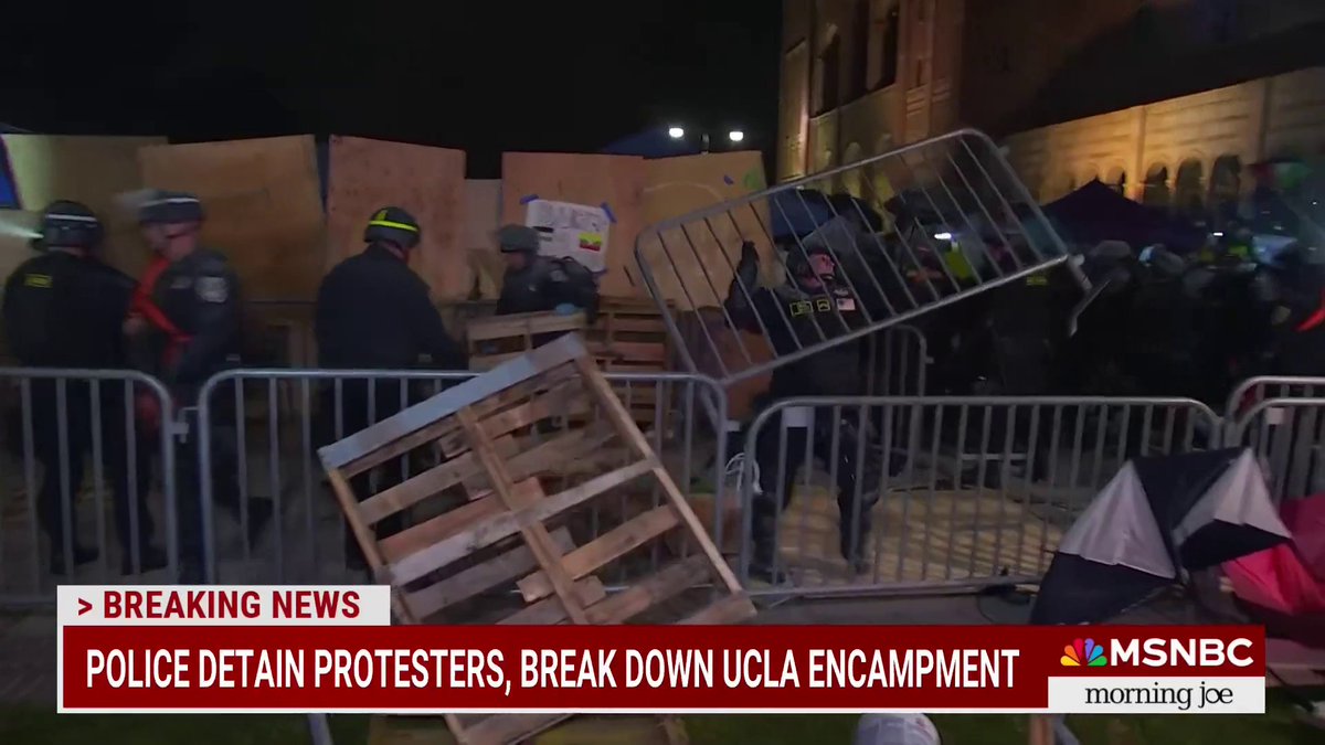 "This is not helping the people of Gaza and this is not helping those of us that want to fight fascism in America... There are ways to do this that helps the cause without aiding the worst elements in American politics." — JoeNBC addresses protests on college campuses