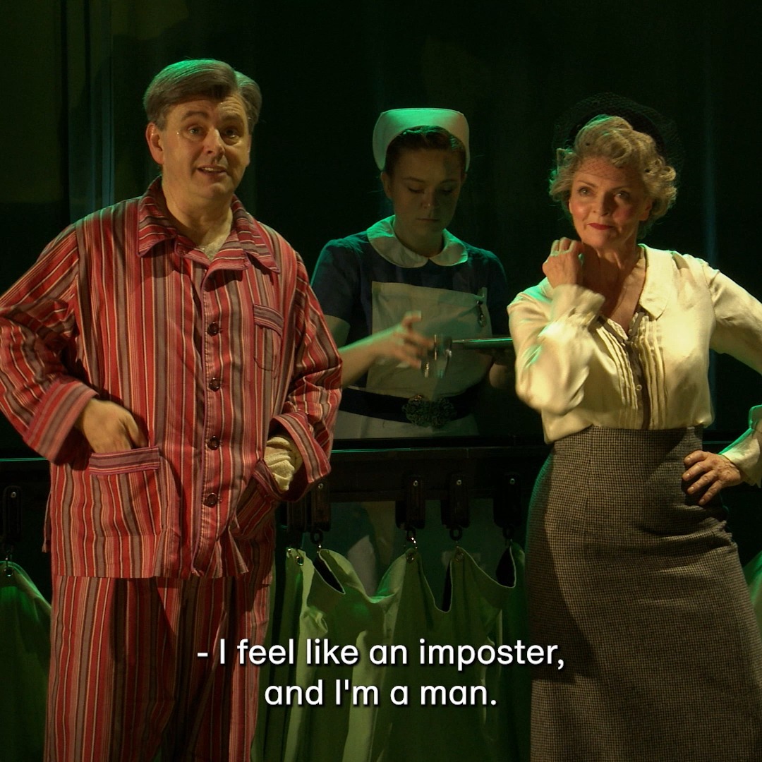 'I am quite charming, aren't I?'😉 An exclusive clip from Nye with @MichaelSheen and Sharon Small 💙💛.