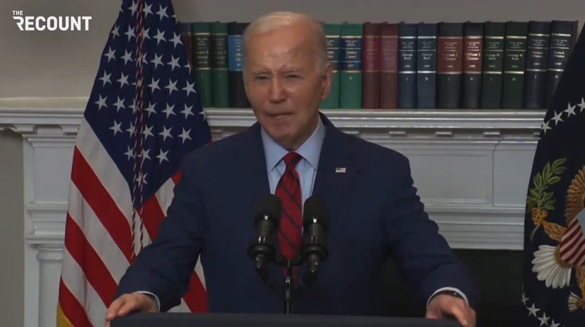 Biden is now giving a completely one-sided, dishonest speech about these campus protests. “Dissent must never lead to disorder.”