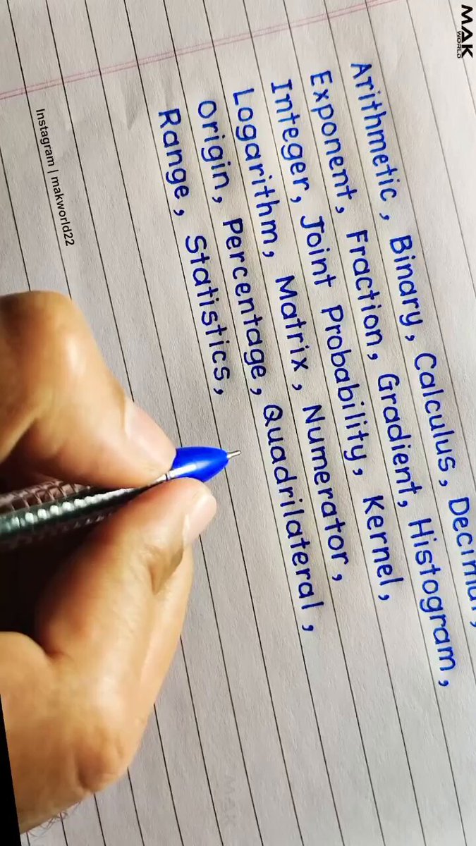 I am yet to see a better handwriting
