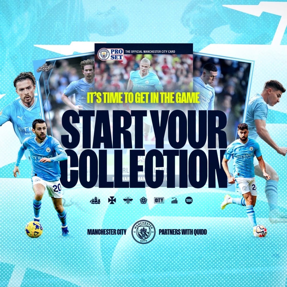 Start your collection and unlock exclusive prizes! 🤩 Introducing the new Man City digital trading cards live on Quidd👾 🤝 Make sure to look for special "For The Fans" inserts! 👇