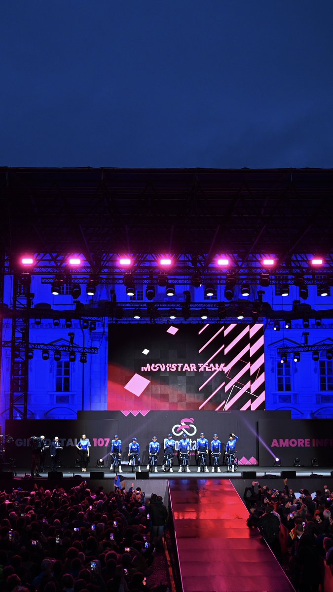 👋🏼🤗💕 Presentación de equipos para Movistar Team en el Giro d'Italia 2024 Ⓜ️ Suerte en el #Giro, NairoQuinCo William Barta Albert Torres B. Einer rubio Lorenzo Milesi Pelayo Sánchez Mayo Fernando Gaviria Davide Cimolai #RodamosJuntos