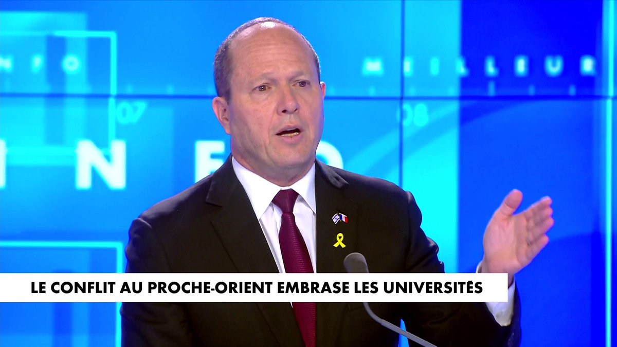 Nir Barkat, ministre de l'Économie d'Israël, sur les réactions dans les universités en France concernant le conflit au Proche-Orient : «C'est le Qatar. Le Qatar a investi des milliards dans les universités du monde entier pour les influencer», dans #LeMeilleurdelinfo