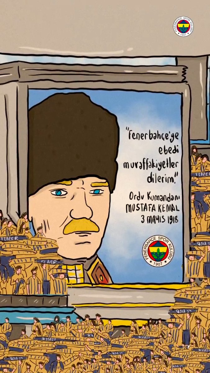 Ulu Önderimiz Gazi Mustafa Kemal Atatürk'ün Kulübümüzü ziyaret edişinin 106. yılı, Kulübümüzün kuruluşunun 117. yıl dönümü kutlu olsun! 💛💙 #Efsane117Yaşında
