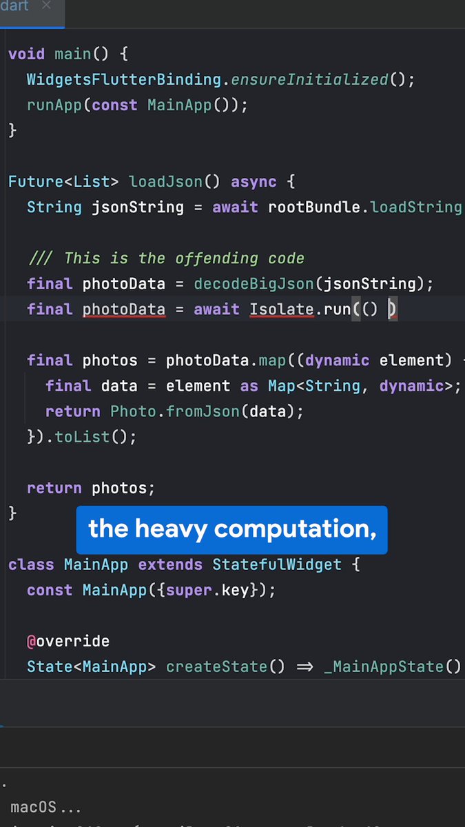 No! More! Jank! Eric Windmill walks through how you can use to offload heavy computations to a new isolate. 👇