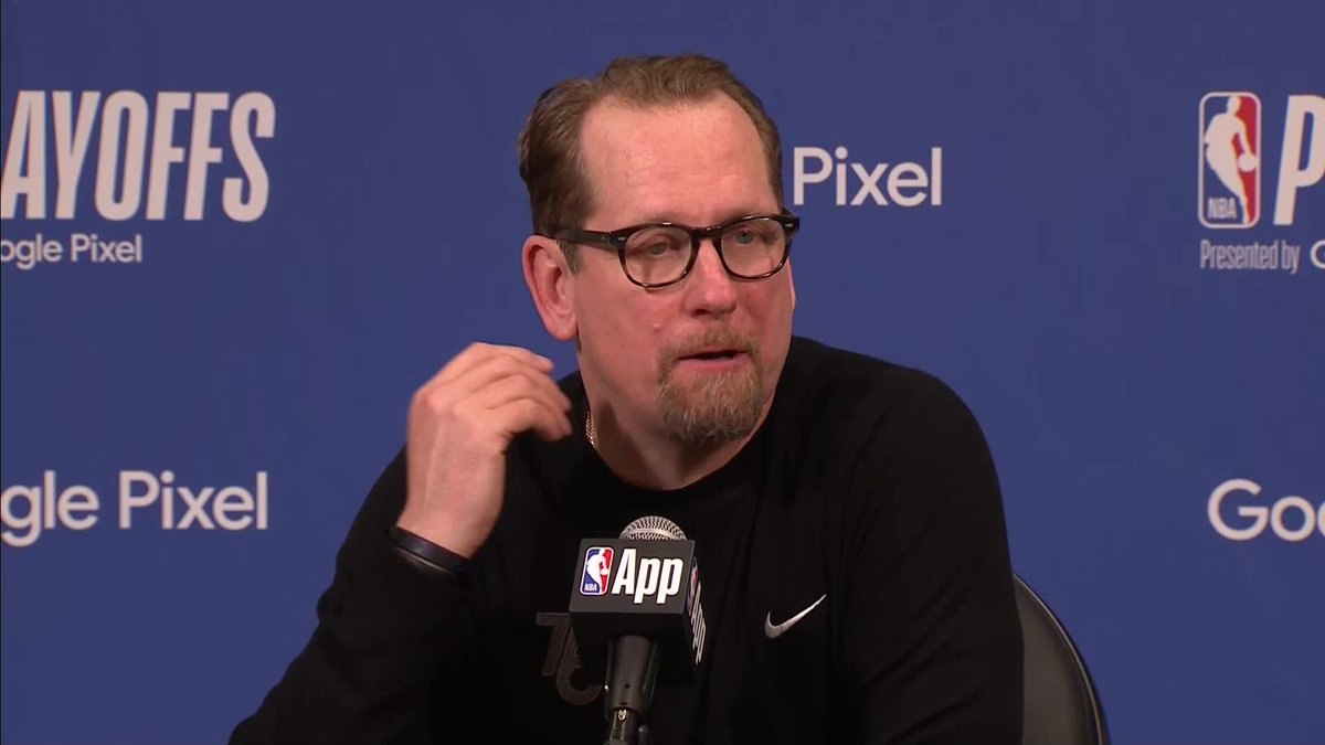 Nick Nurse says he wasn't happy with the way Tyrese Maxey was officiated tonight: "He goes in there and gets sent to the floor time and time and time again. He shot four free throws, one and-one and one, they fouled him in the backcourt. I don't understand it."
