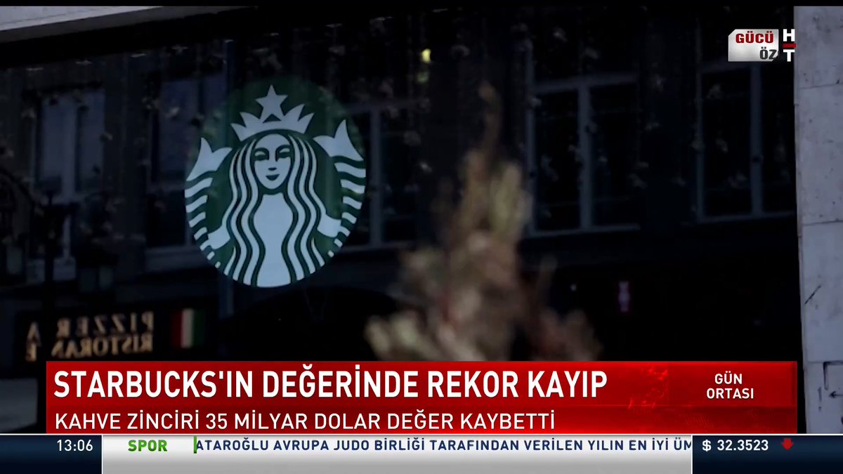 Starbucks'ın değerinde rekor kayıp... Kahve zinciri 35 milyar dolar değer kaybetti.