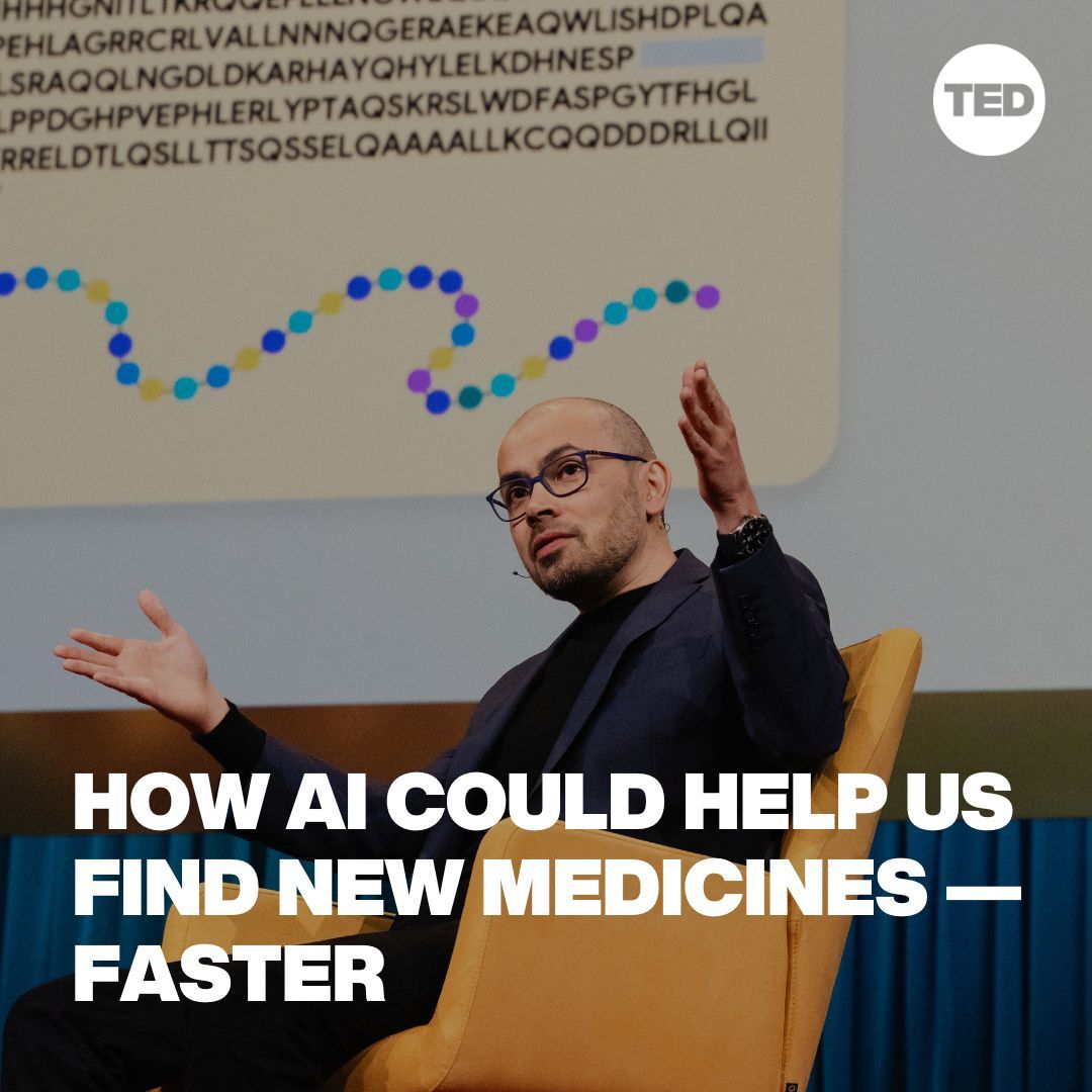 “We managed to fold, using #AlphaFold, in one year all 200 million proteins known to science.” ‍🔬 Our CEO @DemisHassabis joined @TEDChris at #TED2024 to discuss AI for science and creativity, and how we can develop AGI safely and responsibly. Watch →