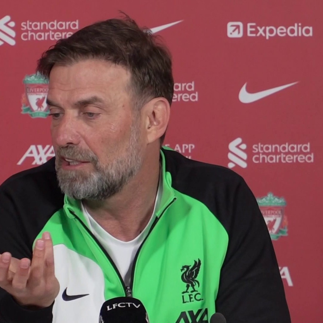 "I was waiting for Amnesty International to go to them" 😬 Liverpool boss Jurgen Klopp says the fixture scheduling is "a crime" 👇