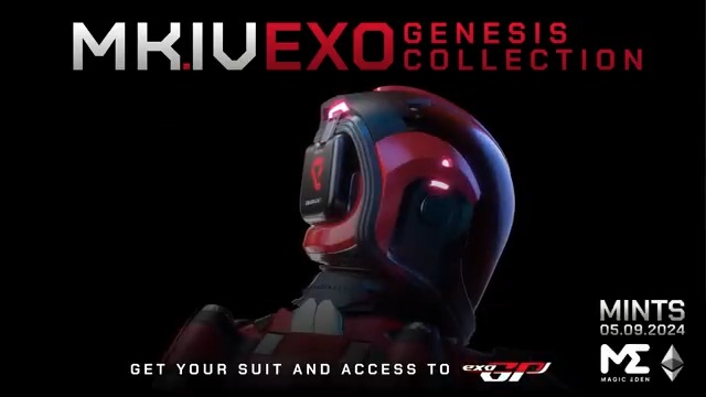 Announcing our exclusive partnership with Magic Eden 🪄 for our upcoming Genesis Collection! The MKIV Exo from Planet Atmos is minting on May 9, 2024. Suit up and get early access to our epic racing game, ExoGP. Earn rewards for playing 🎮 Get your AL spot in our Discord⬇️