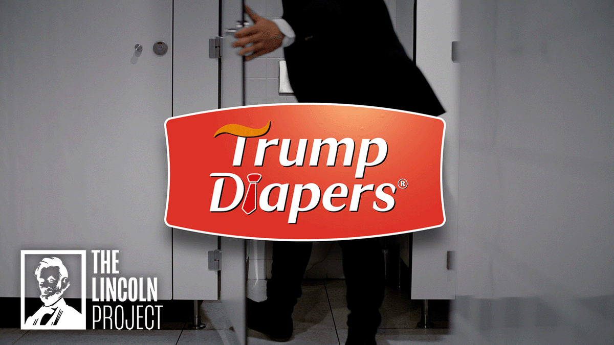 Trump Diapers®…for when you’re losing your sh*t…in more ways than one. #TrumpDiapers #VonShitzinPants