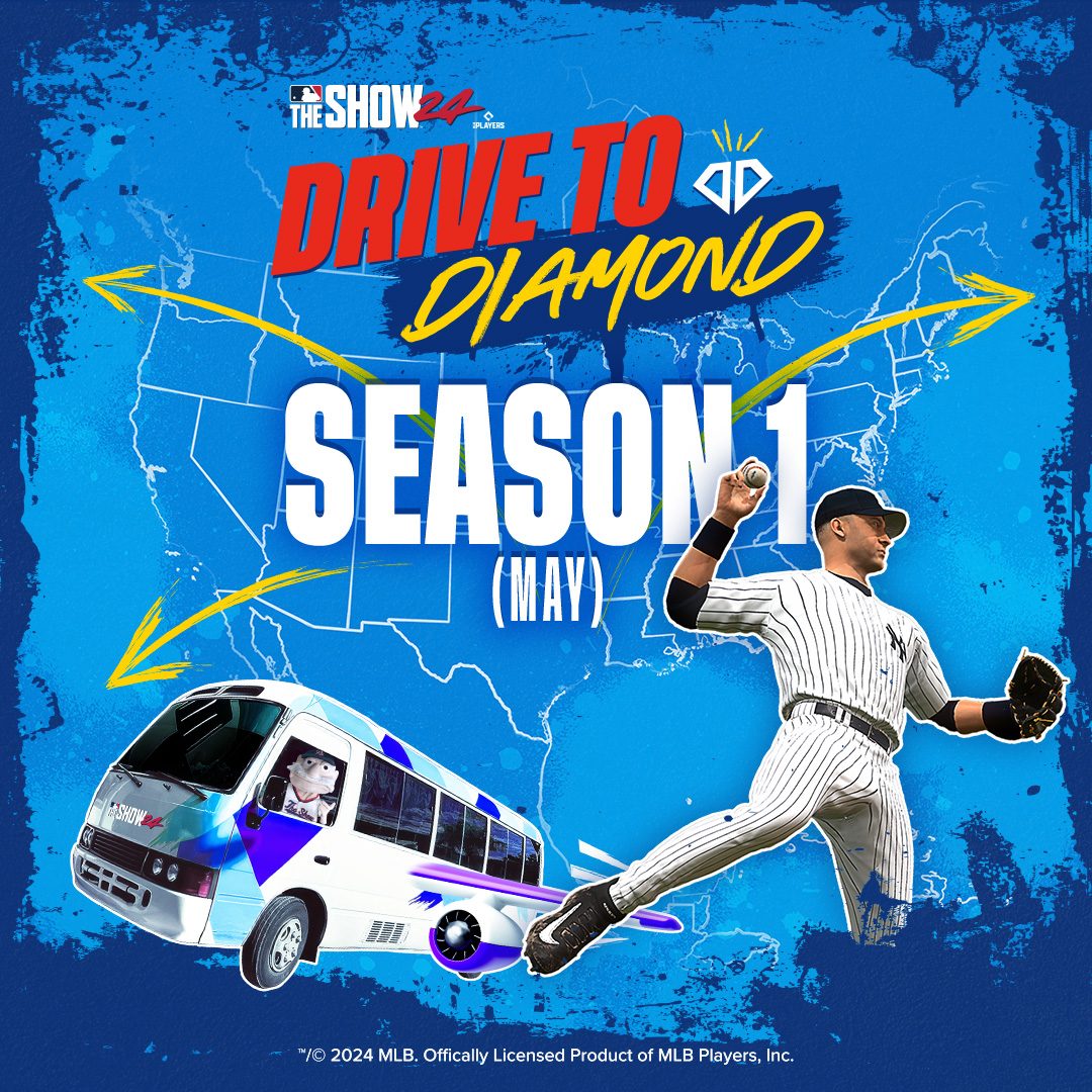 The Drive to Diamond continues in #MLBTheShow 24 with new Team Affinity, Season Awards, free packs & more in the month of May. CC Sabathia is along for the ride with his pal Derek Jeter's next set of Moments available in Storylines: Derek Jeter. *Internet connection required