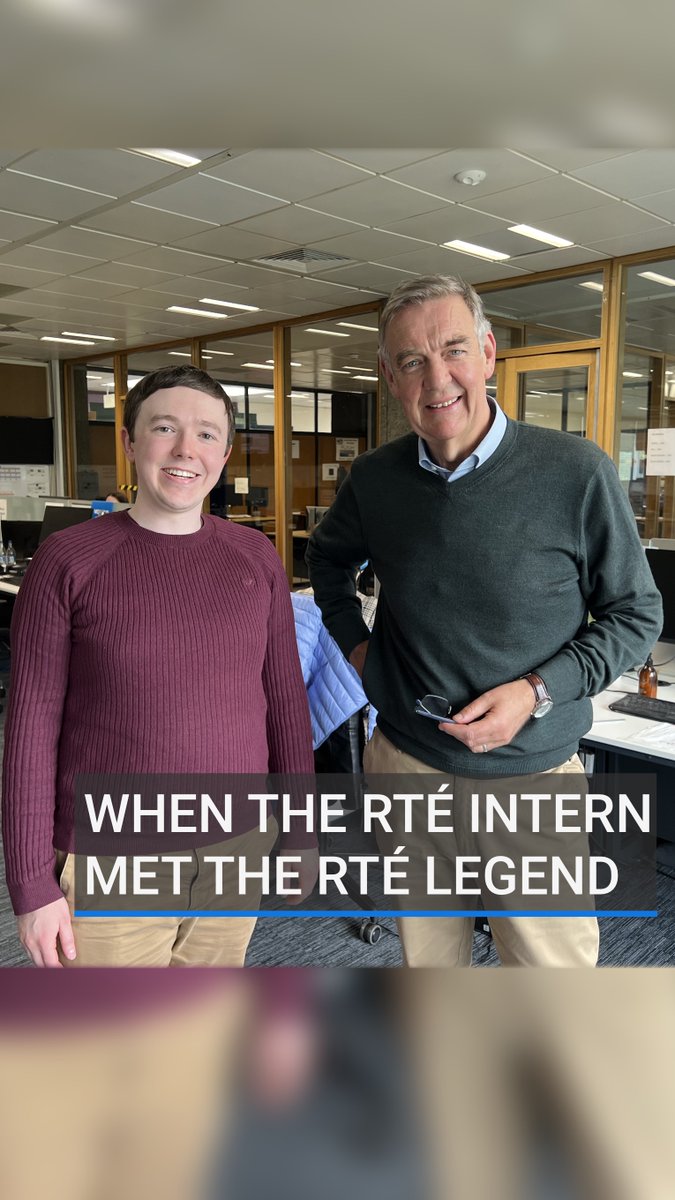 When the RTÉ News intern met an RTÉ News legend… This is what happened when Cian Burns caught up with Bryan Dobson on his final day in the newsroom