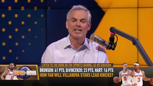 "If you just say this term, 'Villanova Guy'. Everybody knows what you're talking about." — @ColinCowherd on Jalen Brunson, Josh Hart and Donte DiVincenzo lifting the Knicks