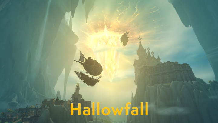 Lit by a massive crystal, Hallowfall is the underground home to the Arathi.