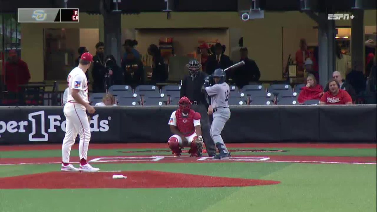 LP Langevin has emerged this season as one of the most effective back-end arms in all of college baseball. He has seen his stock soar in the last month and looks like a fifth-to-eighth-round pick. (📽️ Louisiana Ragin’ Cajuns® Baseball)