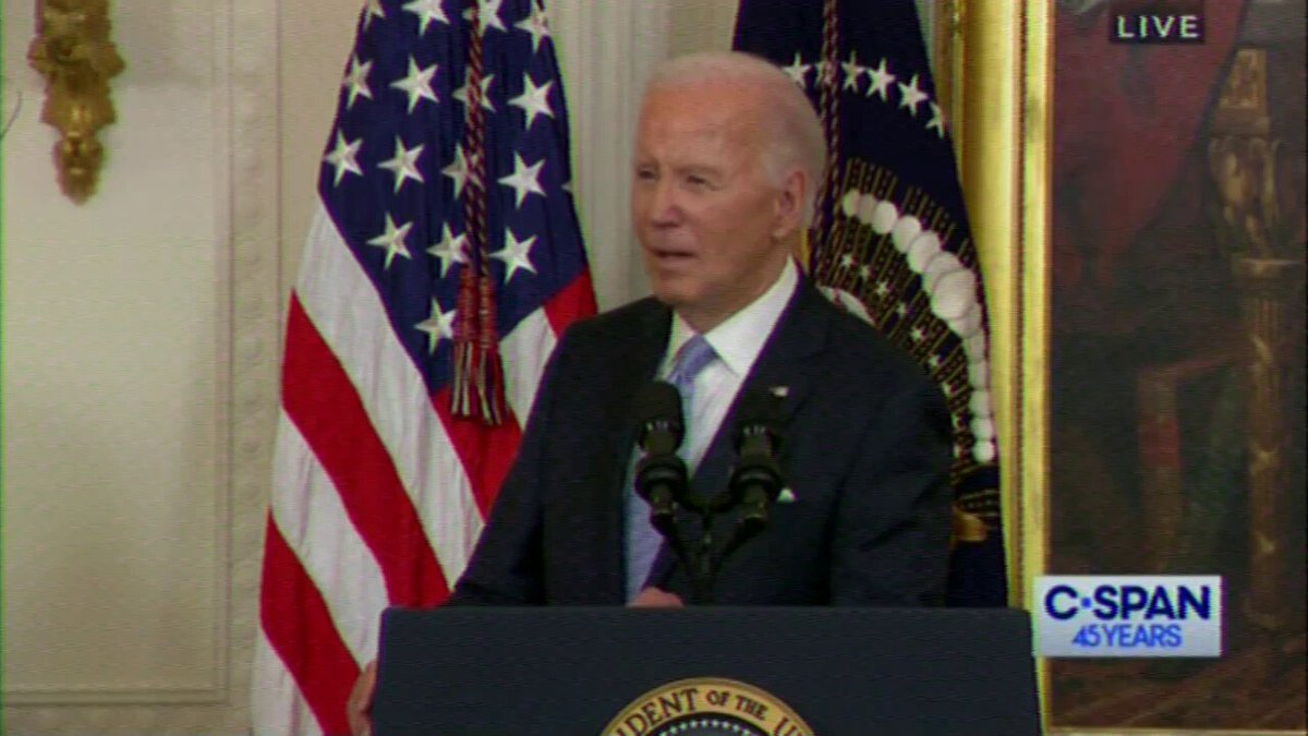 Biden: I predict, and I have said this for a while, history will remember Nancy as of the greatest Speaker of the House of Representatives.