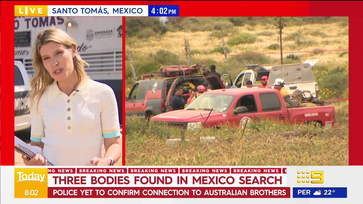 Mexican authorities say they have located the remains of three people in the search for missing Perth brothers Callum and Jake Robinson. #9News Alison Piotrowski FULL STORY: