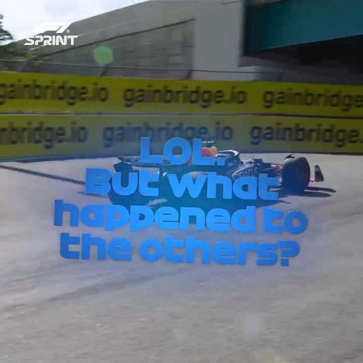 Safe to say, Max didn't expect that one 😅 #F1Sprint #MiamiGP