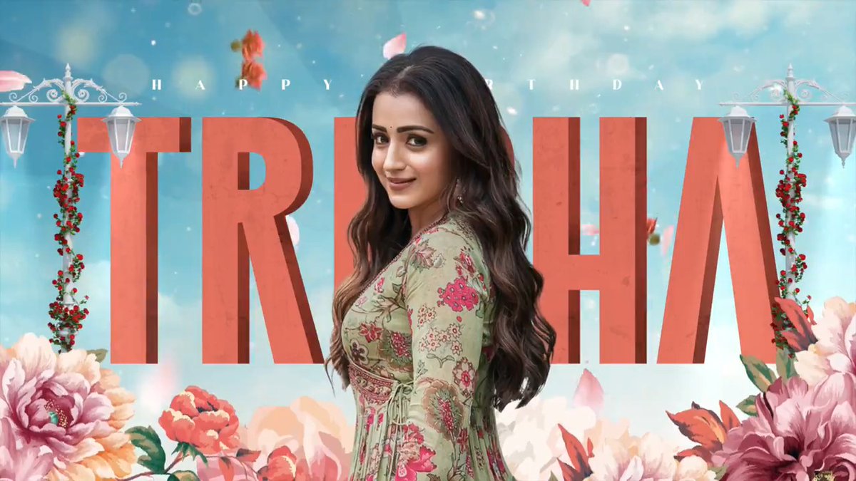Wishing the ever-charming actress Trish a very happy birthday! #HBDTrisha #HappyBirthdayTrisha
