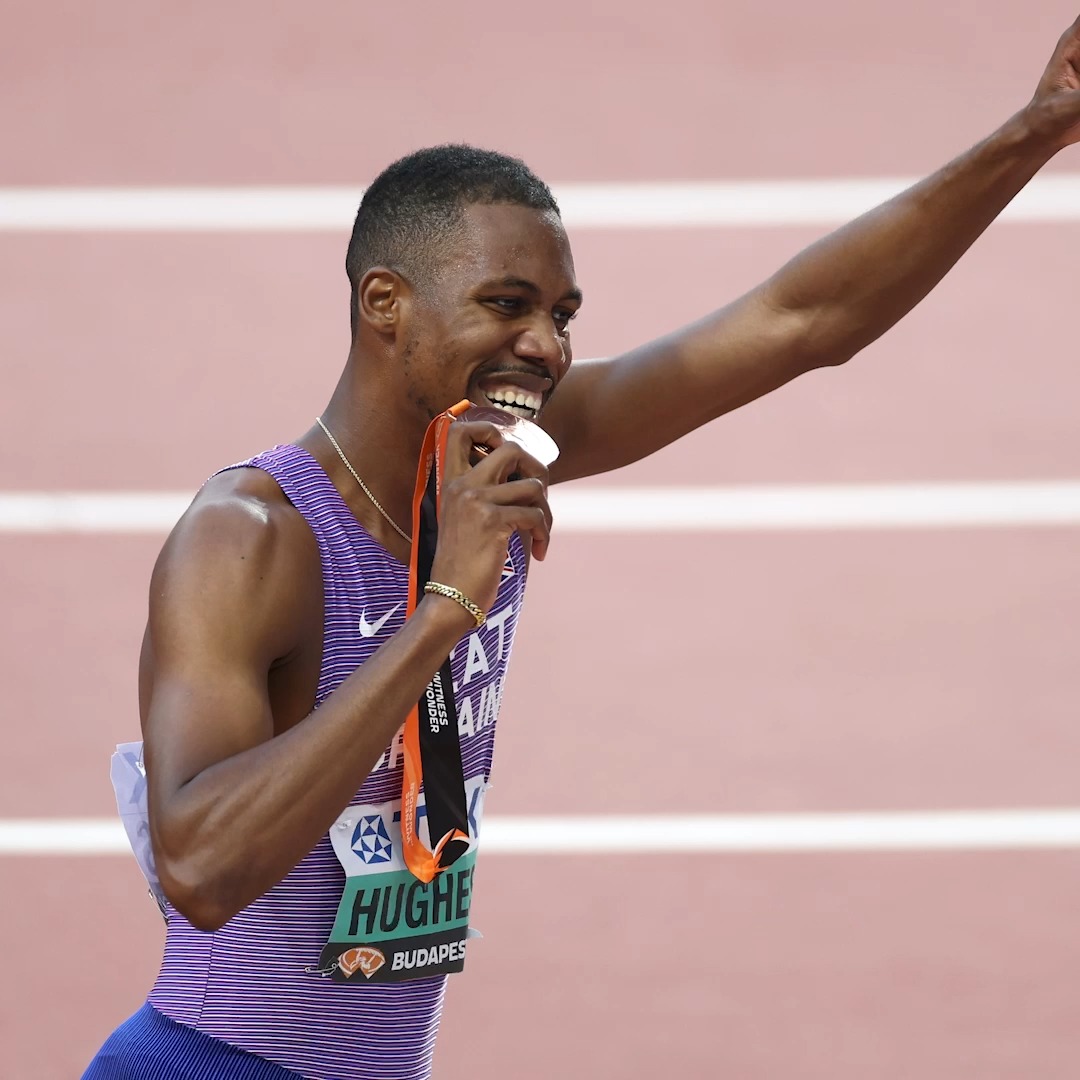 "When you put on the vest it's like a superpower" 🫡 Our #WorldRelays team captain Zharnel Hughes knows just how special it is to represent GB &amp; NI on the big stage 🇬🇧