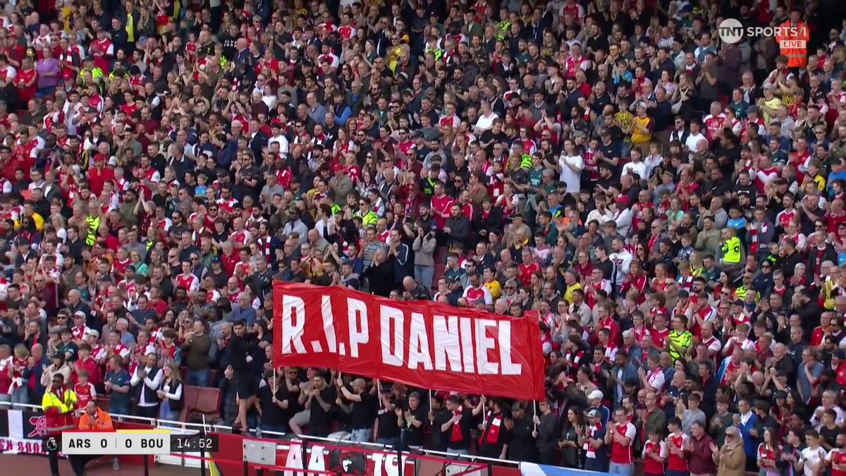 A moment to pay tribute to young Daniel Anjorin who was tragically killed early last week.