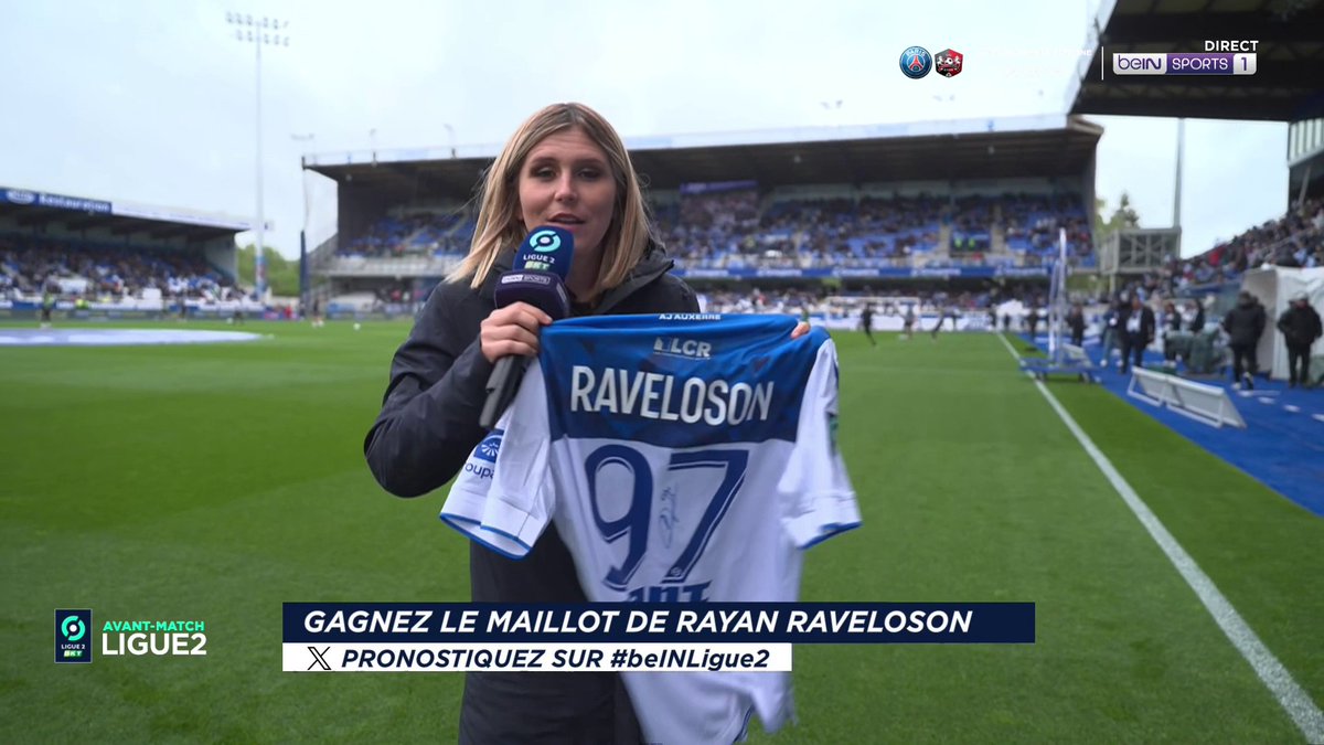 [🎁CONCOURS] 🔮 Donnez votre pronostic pour #AJAPFC via #beINLIGUE2 👕 Le maillot dédicacé de Rayan Raveloson est à gagner ! 👉 Follow beIN SPORTS pour jouer !
