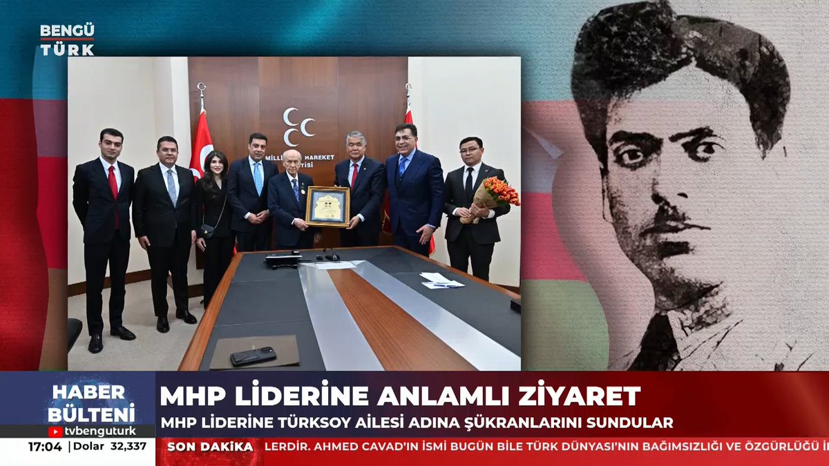 Genel Başkanımız Sayın Devlet Bahçeli'ye "Ahmed Cavad Onur Madalyası" takdim edildi.