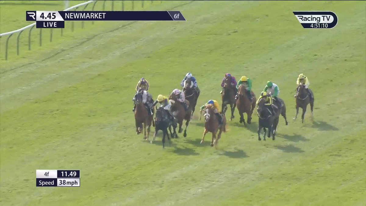 Joy for James's Delight, who neatly wins the William Hill-sponsored six-furlong handicap Newmarket Racecourse under richard kingscote 🔥