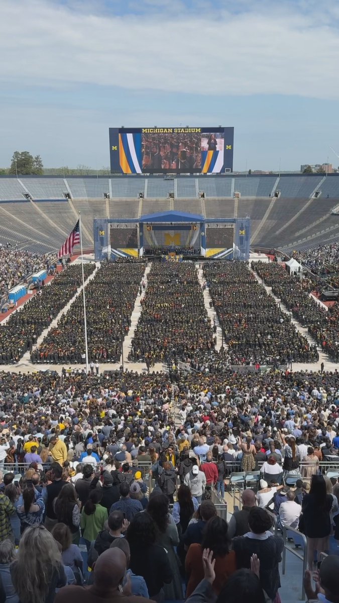 For the first time as U-M grads... one, two, you know what to do! #MGoGrad