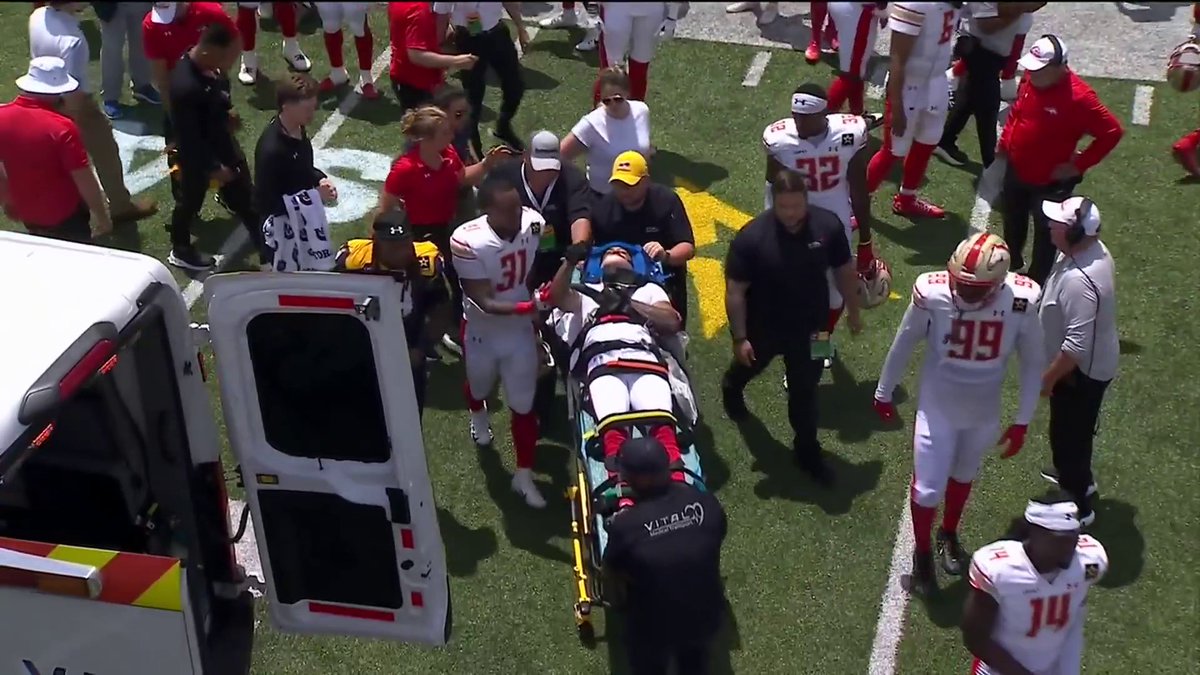 Prayers up to Lorenzo Burns who sustained an injury on the previous play 🙏