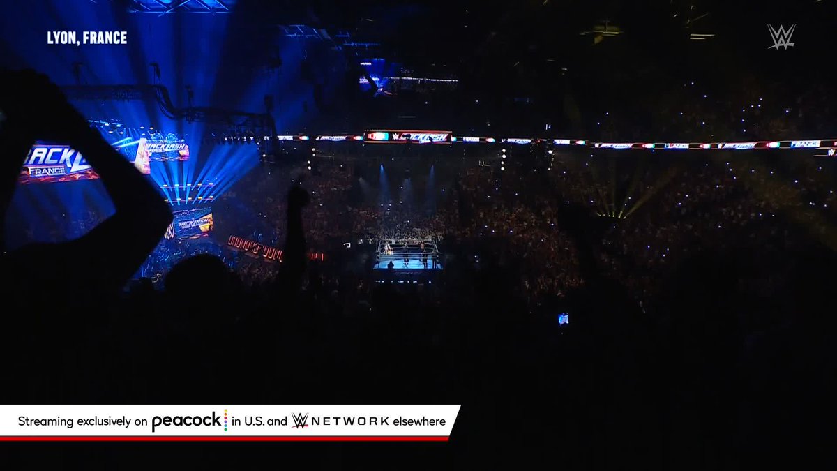 THE CAMERA IS BOUNCING!!! LYON, FRANCE brought the noise, the excitement and the passion at #WWEBacklash!