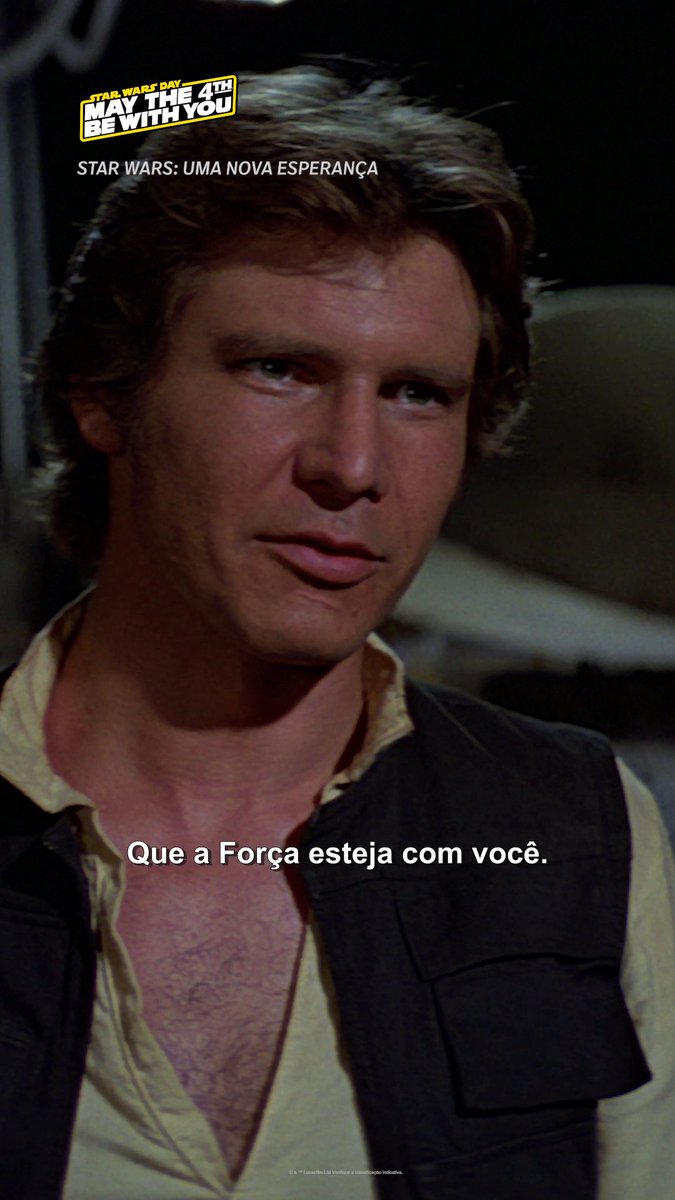 Que a Força esteja com vocês, os fãs mais incríveis, sempre. #MayThe4thBeWithYou