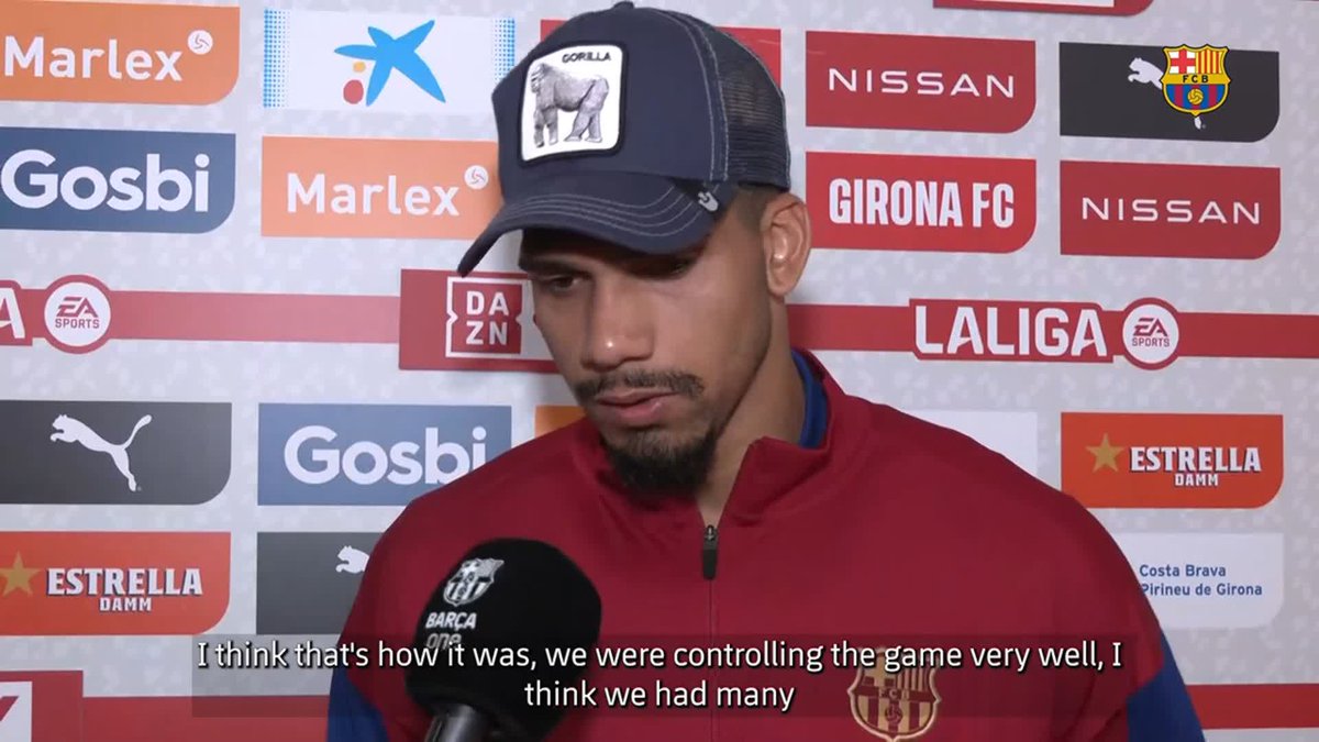 🎙️ Ronald Araujo: "I think we are a good team and we need to correct our mistakes."