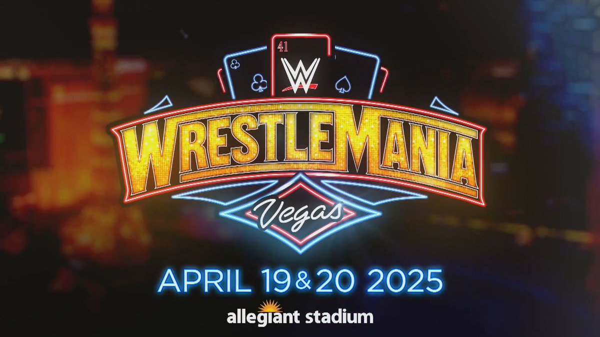 In case you haven’t heard: WWE is on fire right now. There’s only one place that can handle what we’re bringing to #WrestleMania 41… Las Vegas. Allegiant Stadium. April 19 & 20. Are you ready?