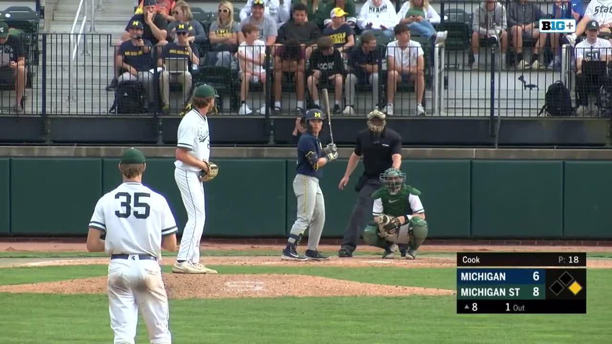 Back and better than ever! Jonathan Kim with the homer to tie the game! #GoBLue