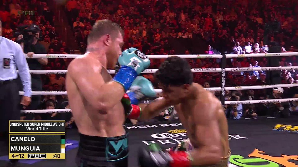 Getting knocked down for the first time in your career by Canelo isn’t something to shy off, standing toe to toe with him for 12 rounds isn’t something any boxer not named Floyd or Bivol have ever done. Munguia is a beast, he didn’t lose he won the fans