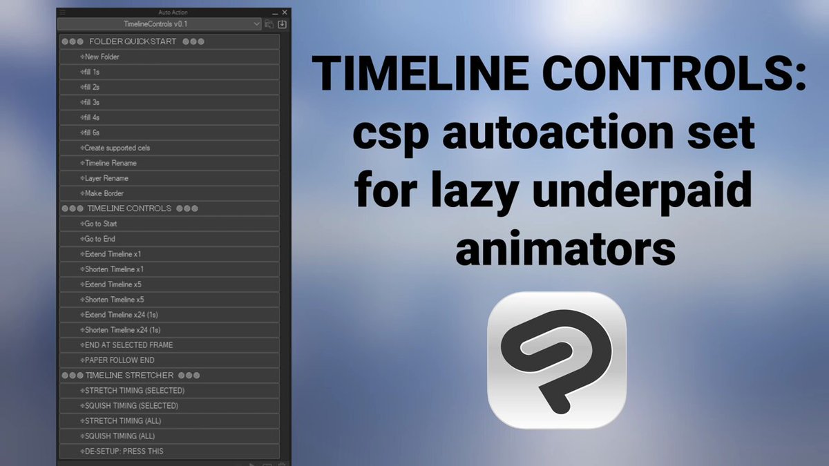 timeline ctrls autoaction set for any lazy underpaid animators !