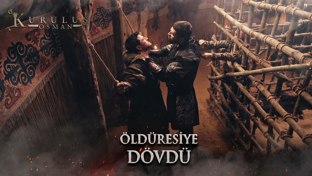 Mehmet Bey, Alaeddin Bey'i öldüresiye dövdü. "Bacımı boşayacaksın Alaeddin..." #KuruluşOsman atv