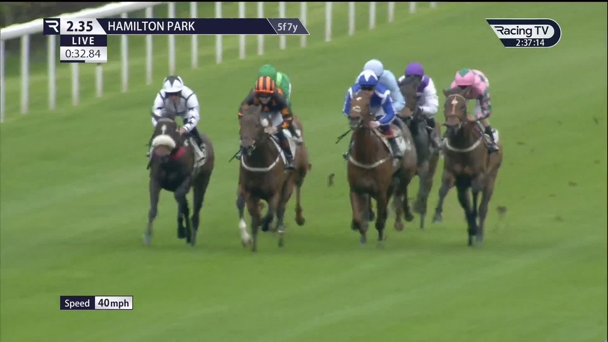 Airman holds on in the Darley Stallions EBF Novice Stakes to remain unbeaten for trainer Richard & Peter Fahey 🏆 He looks a very promising colt and holds an entry in the Commonwealth Cup at Royal Ascot! David Nolan