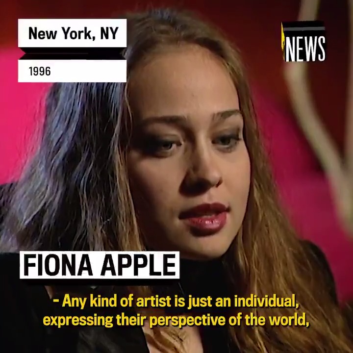 fiona apple talking about using music as an honest form of expression, and not changing who she is, 1996