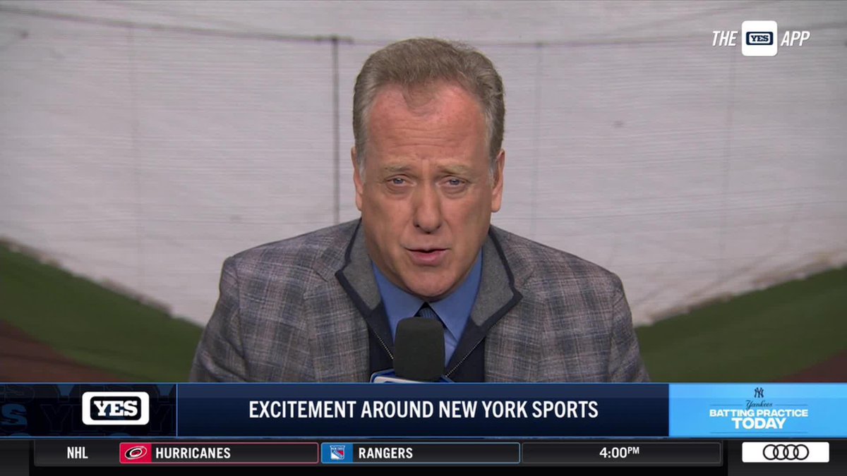 Casual Plug, Michael 😏 Michael Kay on the excitement around New York sports right now. #YANKSonYES | Nancy Newman