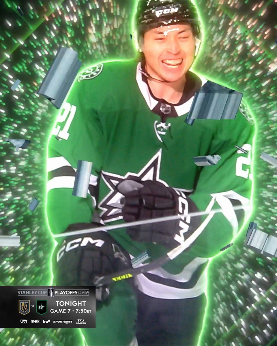 It all comes down to this... 7️⃣ #StanleyCup Who moves on? 📺: Dallas Stars vs. Vegas Golden Knights #Game7 TONIGHT at 7:30p ET on NHLonTNT (TBS, truTV) @SportsonMax, Sportsnet and TVA Sports