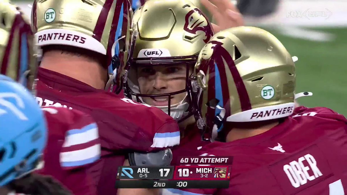 JAKE BATES FROM 60 YARDS 😱 This man doesn't miss in Detroit 🎯🎯🎯 Michigan Panthers