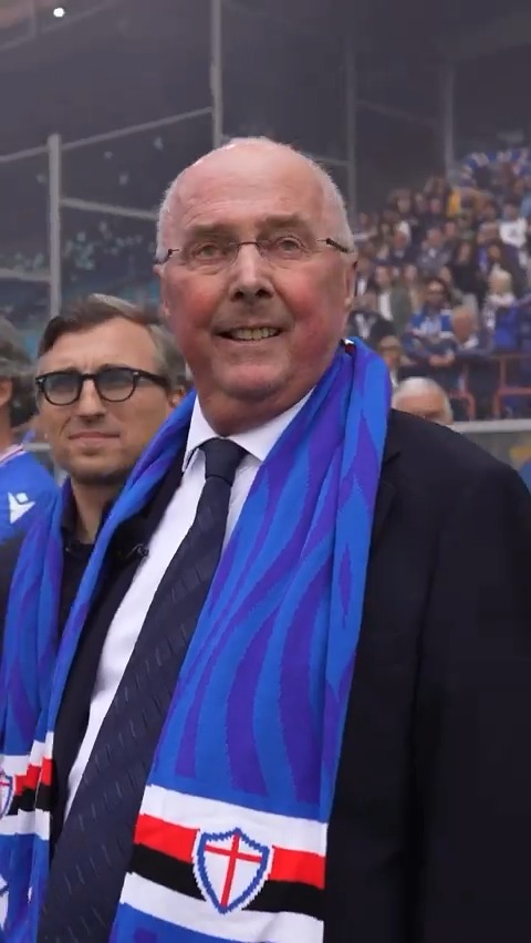Sven-Goran Eriksson & Roberto Mancini returned to Luigi Ferraris today ♥️