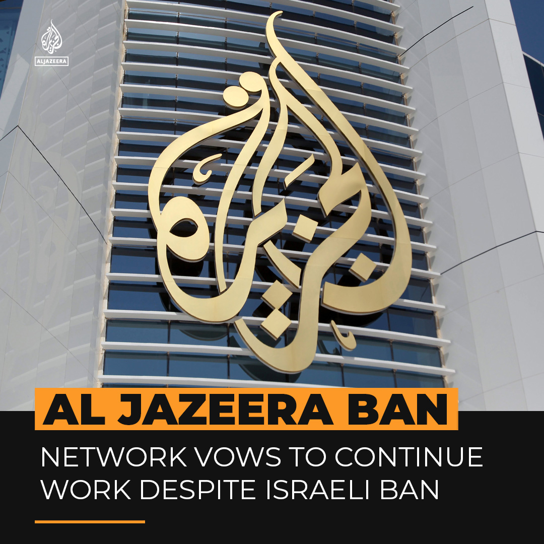 Al Jazeera condemned Israel's decision to shut down its network and raid its offices, stating that the channel ‘affirms its right to continue to provide news and information to its global audiences’ ⤵️